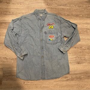 ❌SOLD❌NASCAR Denim Button Up
